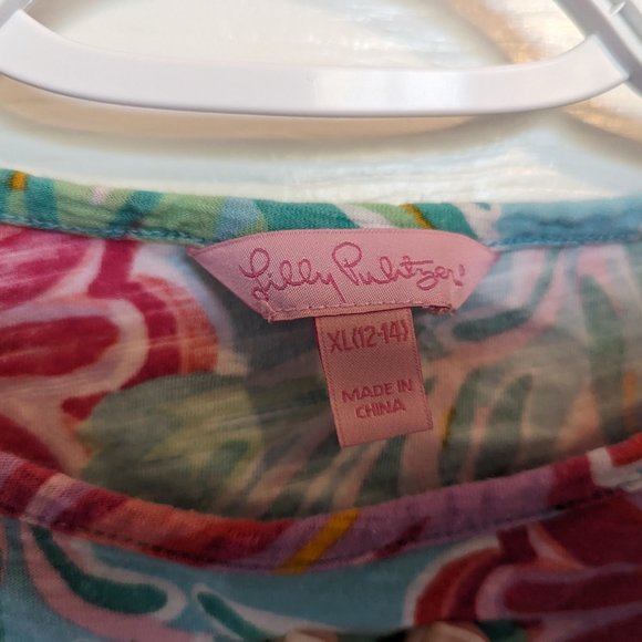 Lilly Pulitzer Girls' Little Cassie Knit Dress | XL | Shorely Blue Bellini | EUC - Picture 3 of 5